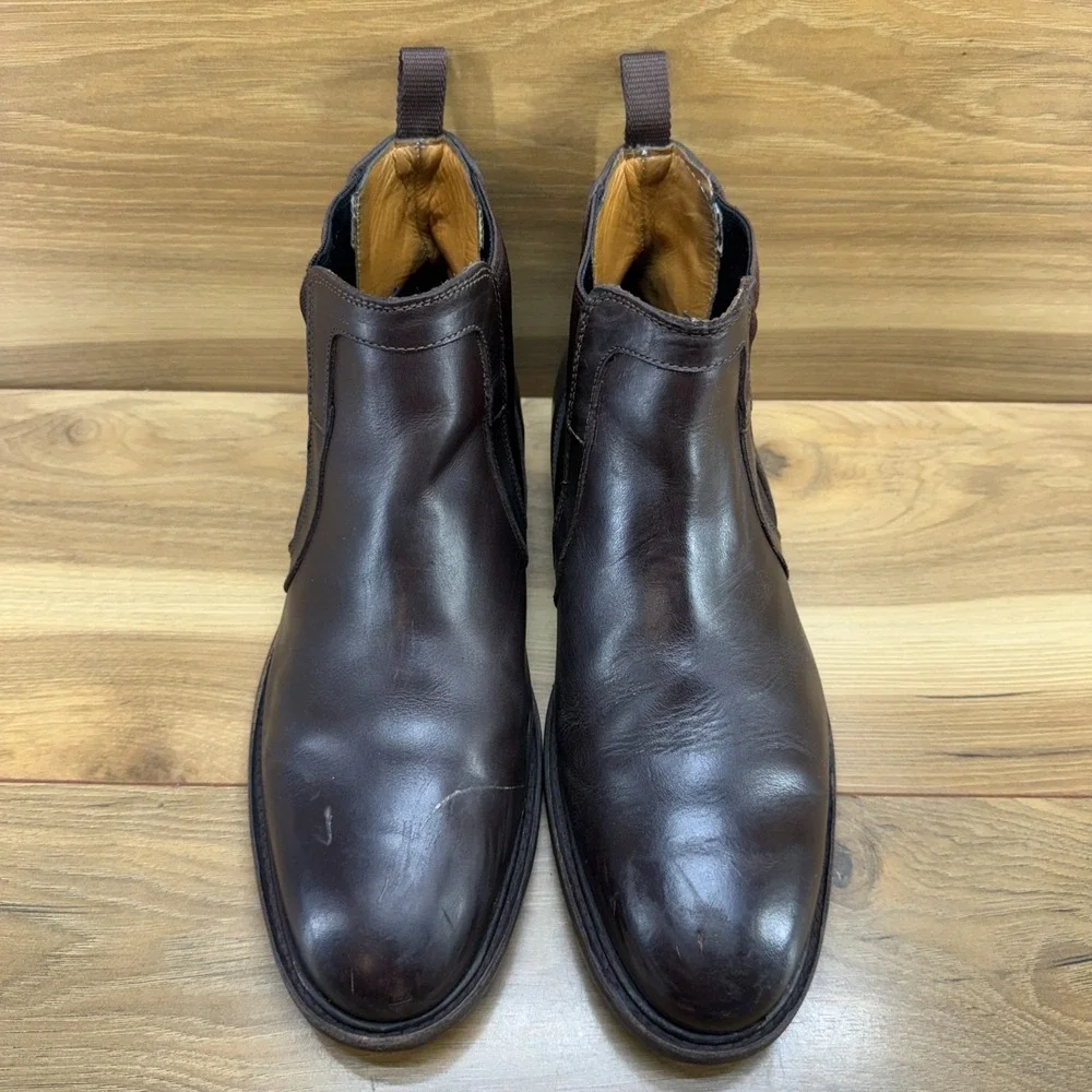Proxon Chelsea Steel Toe‎ Chelsea Boots Mens 9 Dark Brown Leather Good Year Welt